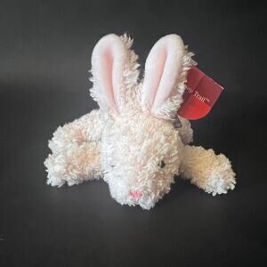 Russ Springtime Flopples Bunny Trail Pink Rabbit Plush 4" Mini Sensory Toy w/tag